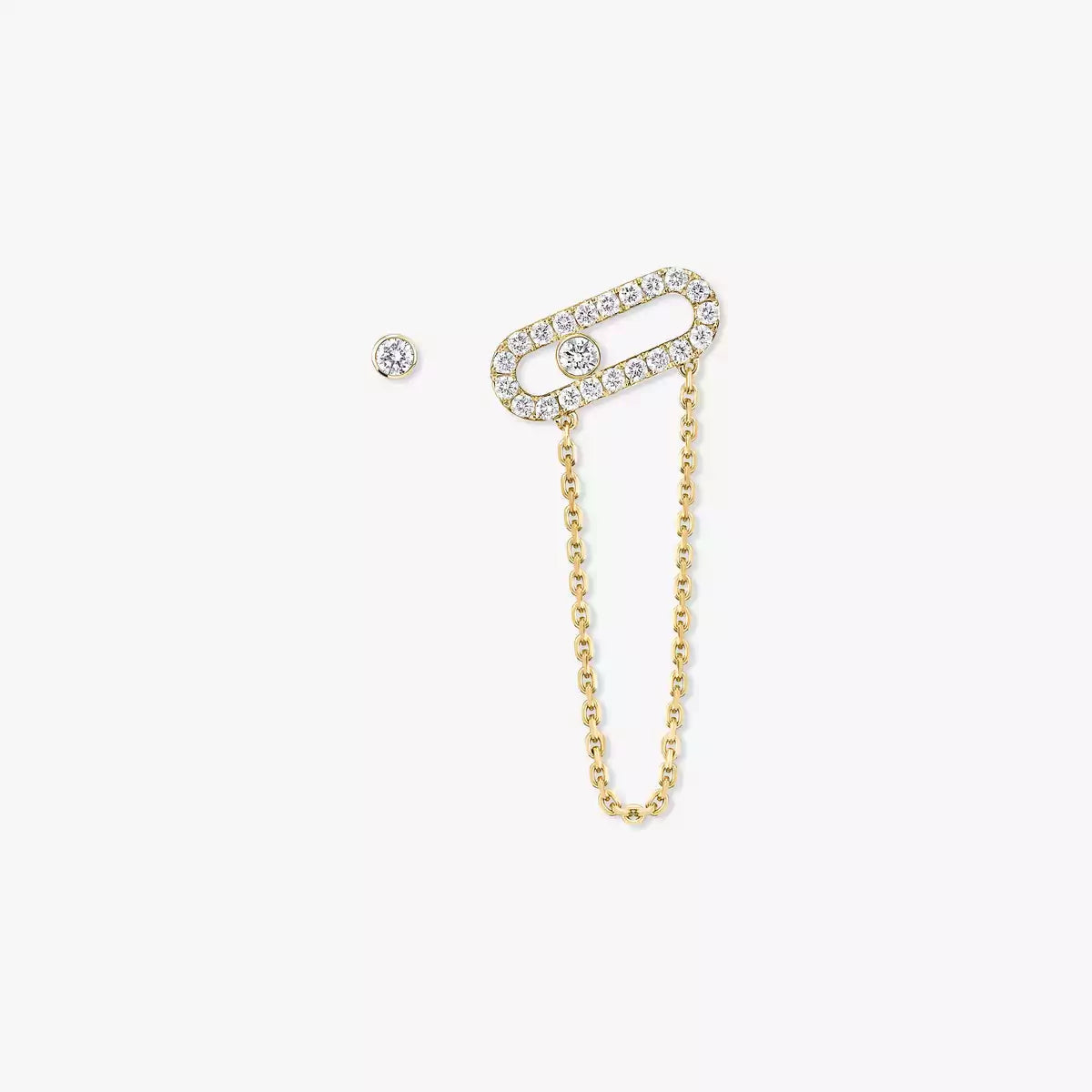 [Loran]MOVE UNO ALL DIAMOND STUD EARRINGS