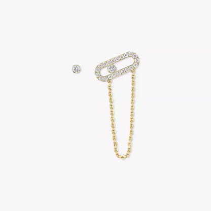 [Loran]MOVE UNO ALL DIAMOND STUD EARRINGS