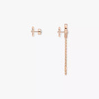 [Loran]MOVE UNO ALL DIAMOND STUD EARRINGS