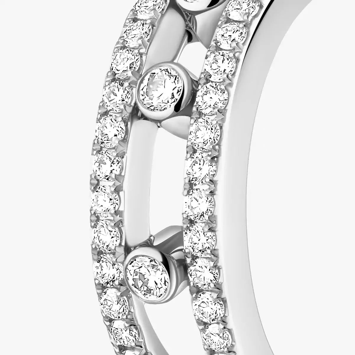[Loran]MOVE PAVÉ DIAMOND HOOP EARRINGS