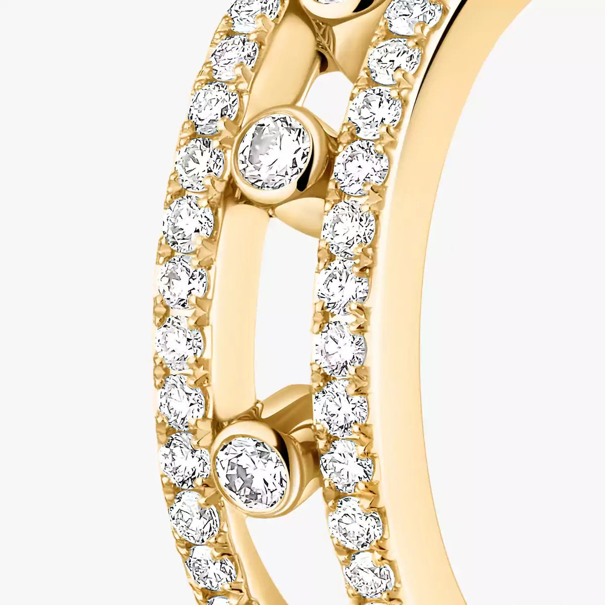 [Loran]MOVE PAVÉ DIAMOND HOOP EARRINGS