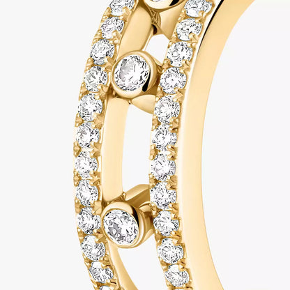 [Loran]MOVE PAVÉ DIAMOND HOOP EARRINGS