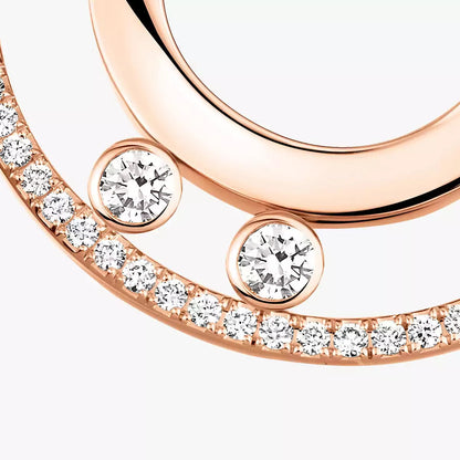 [Loran]MOVE ROMANE SMALL DIAMOND HOOP EARRINGS