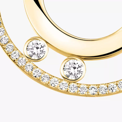 [Loran]MOVE ROMANE SMALL DIAMOND HOOP EARRINGS