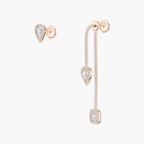 [Loran]MY TWIN DIAMOND DROP EARRINGS