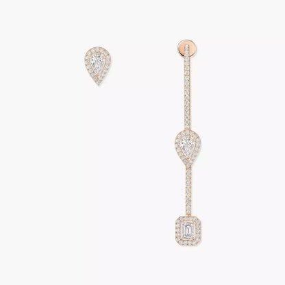 [Loran]MY TWIN DIAMOND DROP EARRINGS