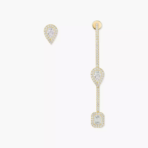 [Loran]MY TWIN DIAMOND DROP EARRINGS
