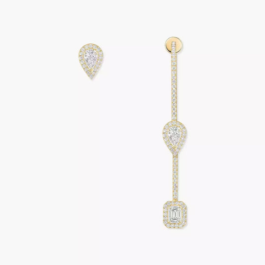 [Loran]MY TWIN DIAMOND DROP EARRINGS