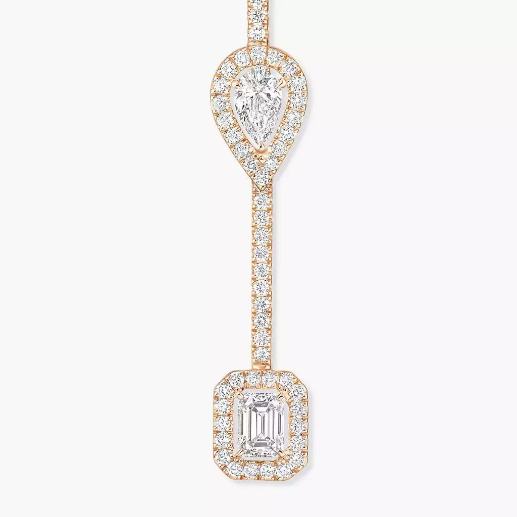 [Loran]MY TWIN DIAMOND DROP EARRINGS
