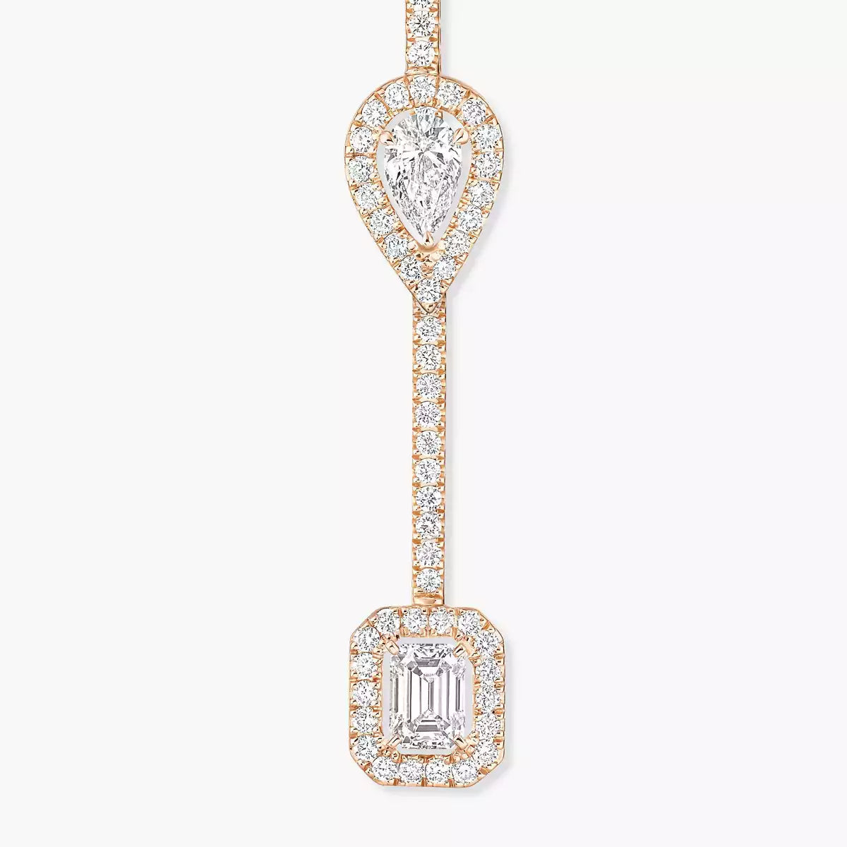 [Loran]MY TWIN DIAMOND DROP EARRINGS