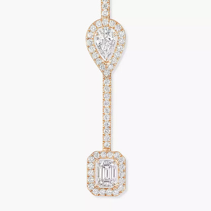 [Loran]MY TWIN DIAMOND DROP EARRINGS