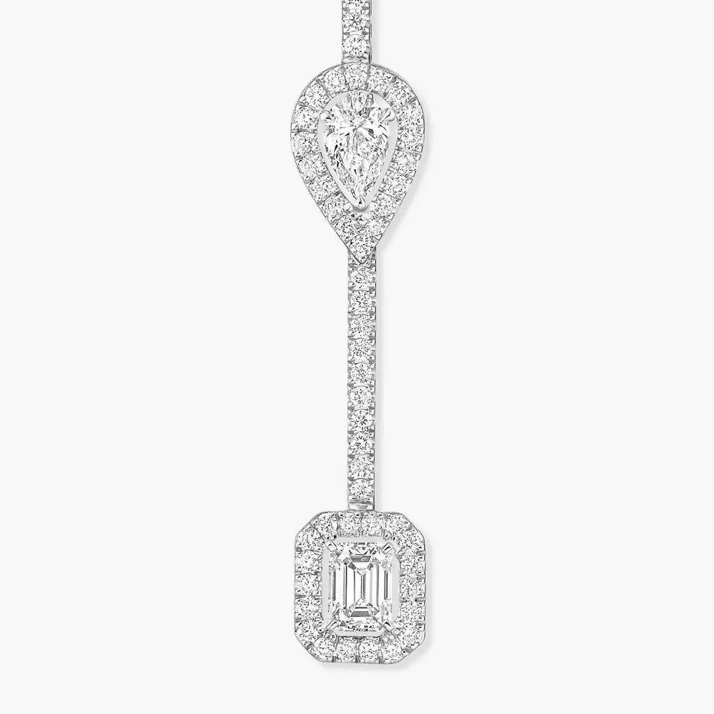 [Loran]MY TWIN DIAMOND DROP EARRINGS