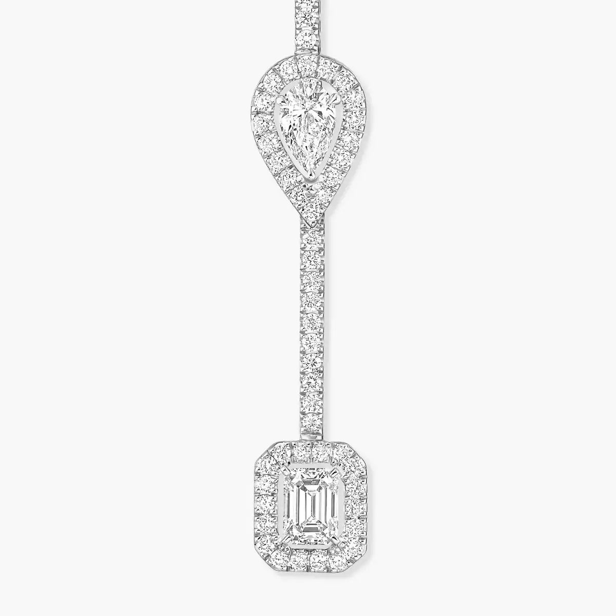 [Loran]MY TWIN DIAMOND DROP EARRINGS