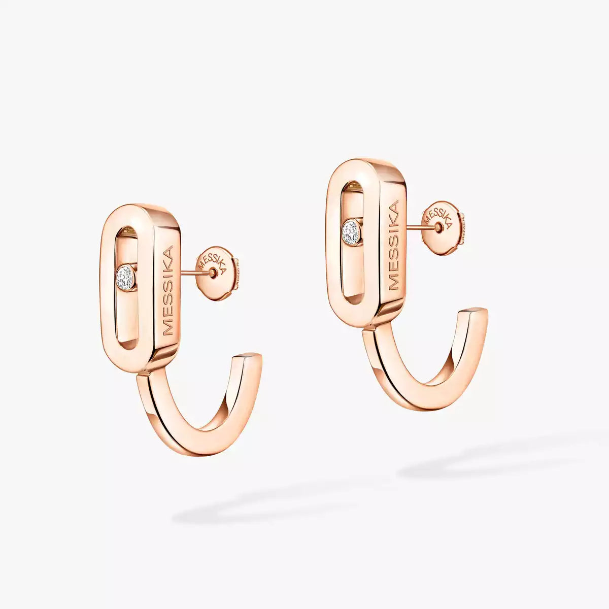 [Loran]MOVE CLASSIQUE MINI DIAMOND HOOP EARRINGS