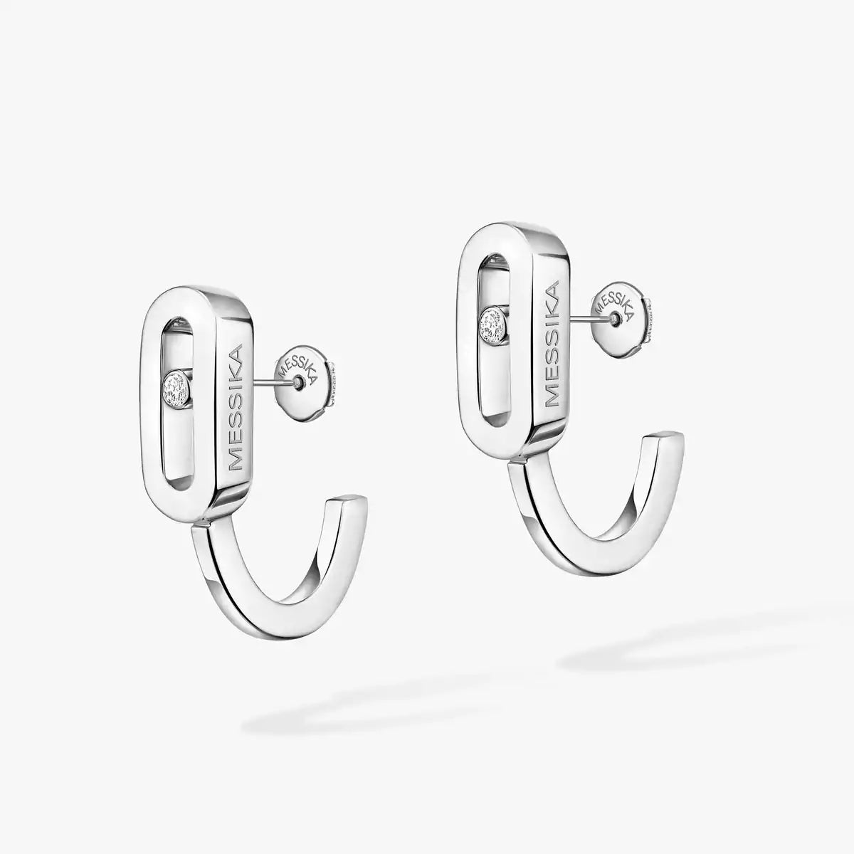 [Loran]MOVE CLASSIQUE MINI DIAMOND HOOP EARRINGS