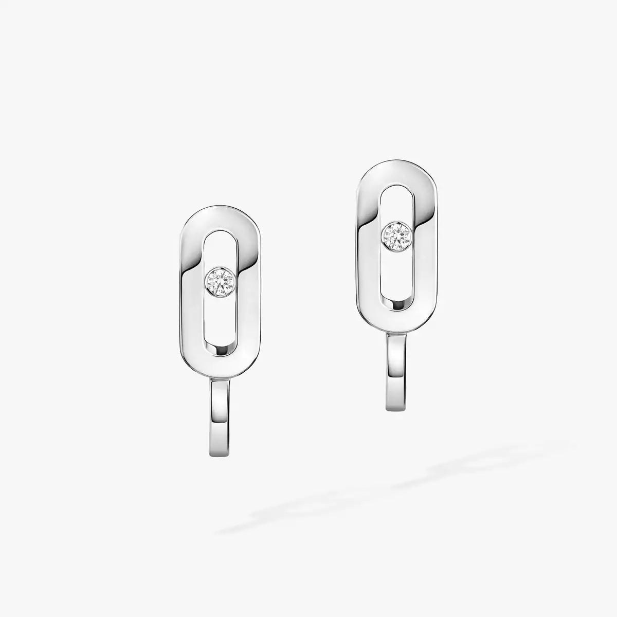 [Loran]MOVE CLASSIQUE MINI DIAMOND HOOP EARRINGS
