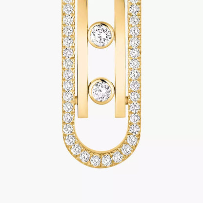 [Loran]MOVE KINETIC DIAMOND PENDANT EARRINGS