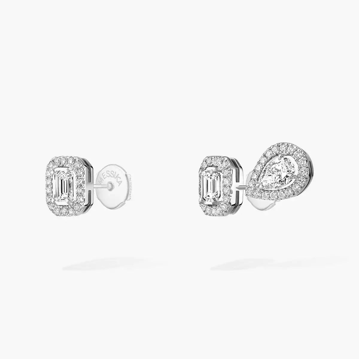 [Loran]MY TWIN 1+2 DIAMOND EARRINGS
