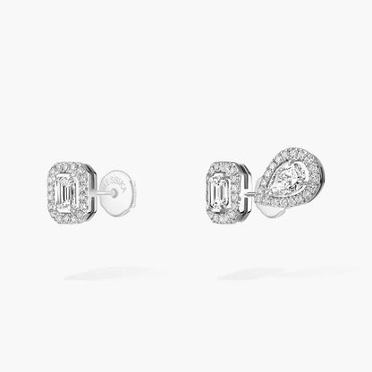 [Loran]MY TWIN 1+2 DIAMOND EARRINGS