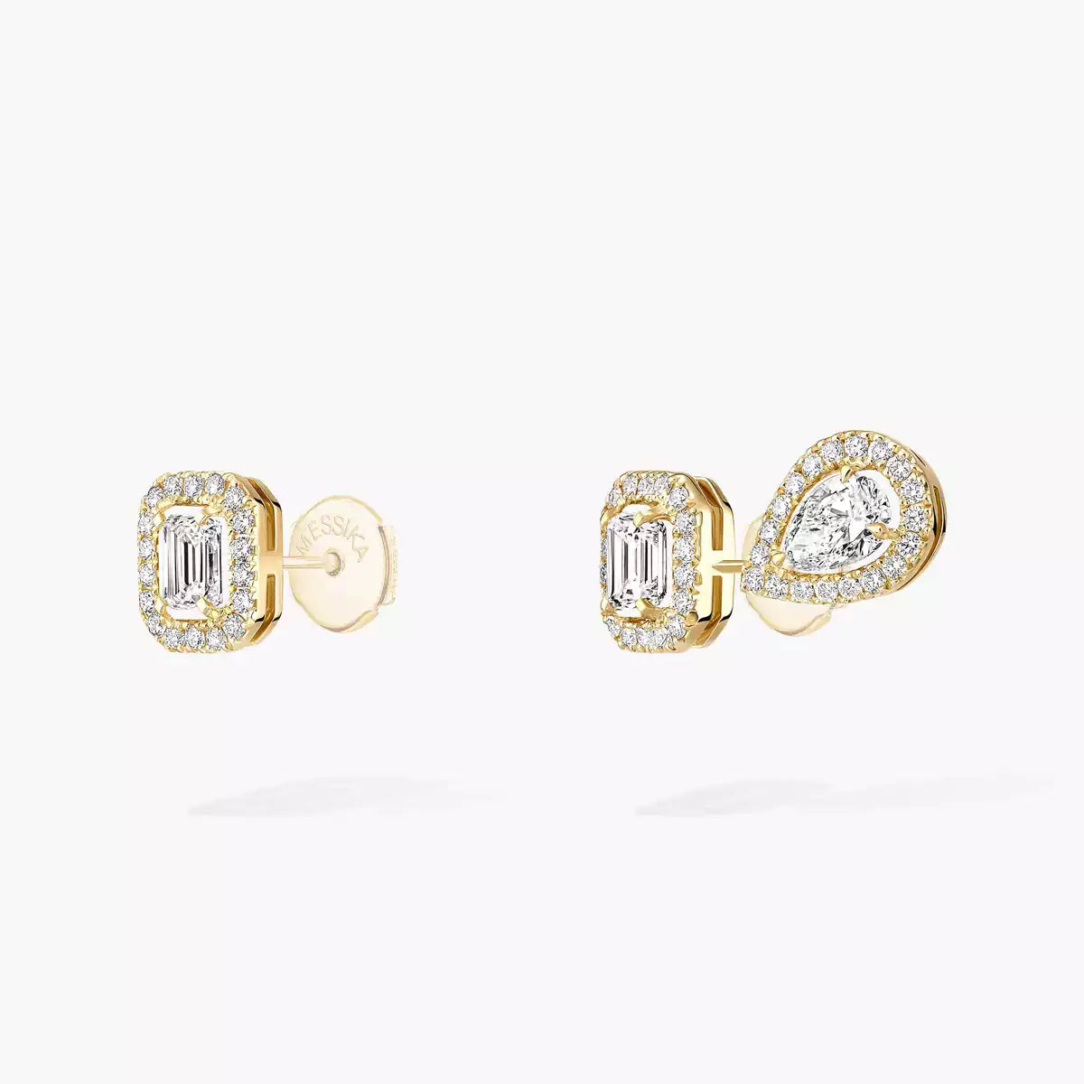 [Loran]MY TWIN 1+2 DIAMOND EARRINGS