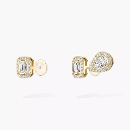 [Loran]MY TWIN 1+2 DIAMOND EARRINGS