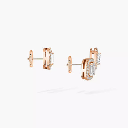 [Loran]MY TWIN 1+2 DIAMOND EARRINGS