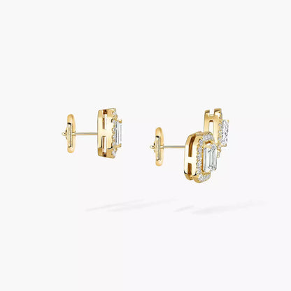 [Loran]MY TWIN 1+2 DIAMOND EARRINGS