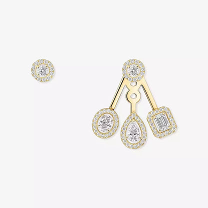 [Loran]MY TWIN TRIO DIAMOND EARRINGS