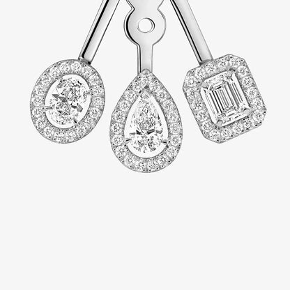[Loran]MY TWIN TRIO DIAMOND EARRINGS