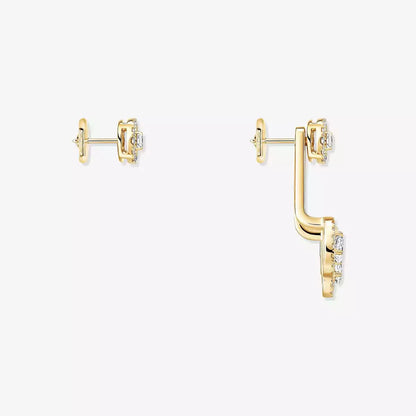 [Loran]MY TWIN TRIO DIAMOND EARRINGS
