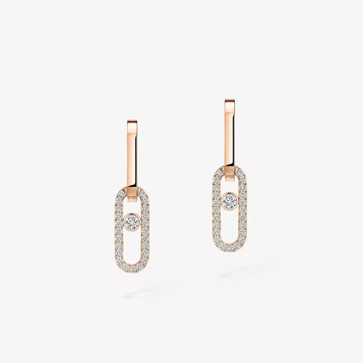 [Loran]MOVE LINK KINETIC DIAMOND EARRINGS
