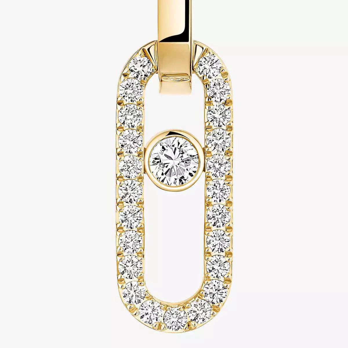 [Loran]MOVE LINK KINETIC DIAMOND EARRINGS