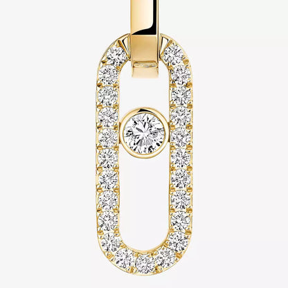 [Loran]MOVE LINK KINETIC DIAMOND EARRINGS