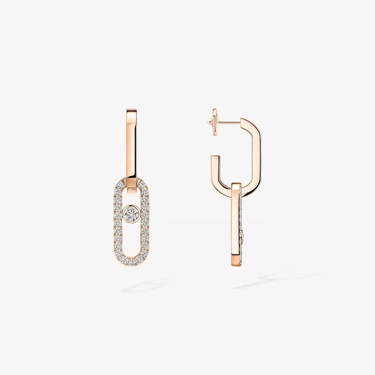 [Loran]MOVE LINK KINETIC DIAMOND EARRINGS
