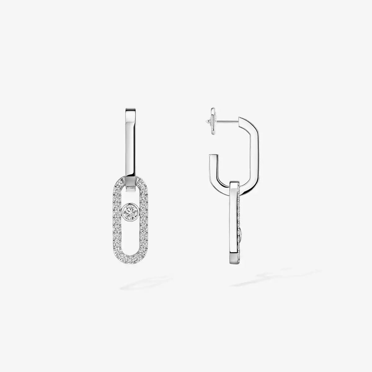 [Loran]MOVE LINK KINETIC DIAMOND EARRINGS
