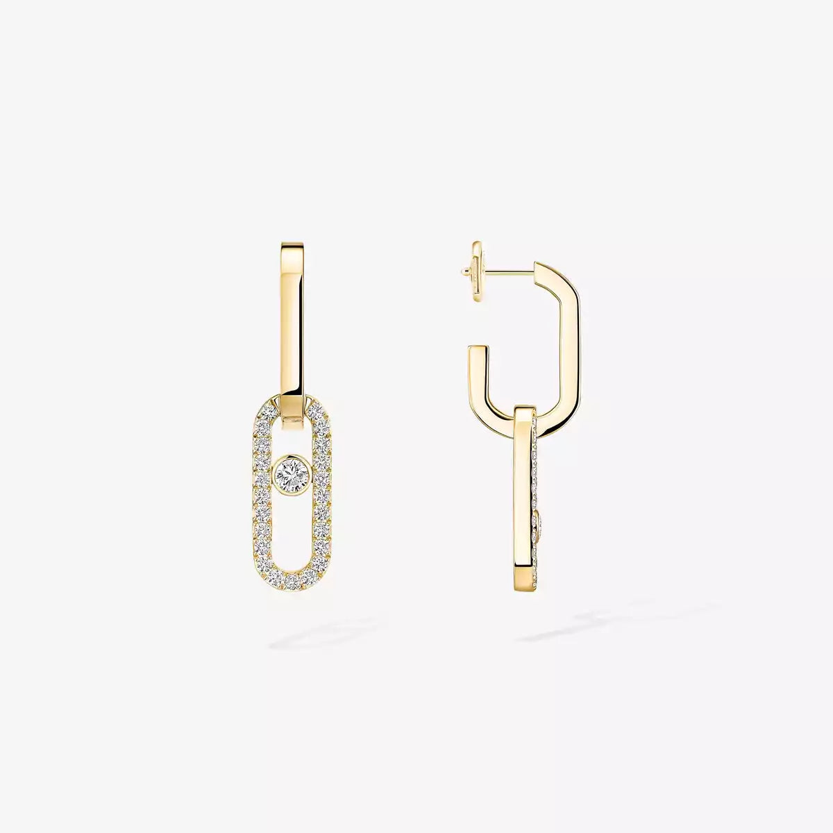 [Loran]MOVE LINK KINETIC DIAMOND EARRINGS