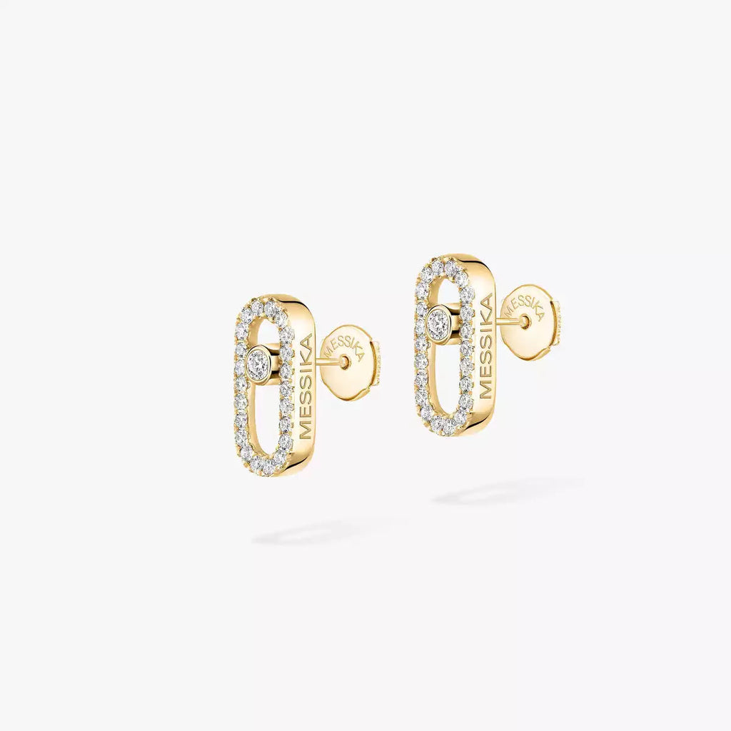 [Loran]MOVE UNO DIAMOND EARRINGS