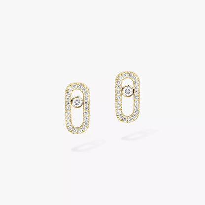 [Loran]MOVE UNO DIAMOND EARRINGS