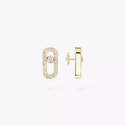 [Loran]MOVE UNO DIAMOND EARRINGS