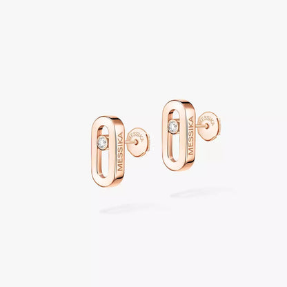 [Loran]MOVE UNO DIAMOND STUD EARRINGS