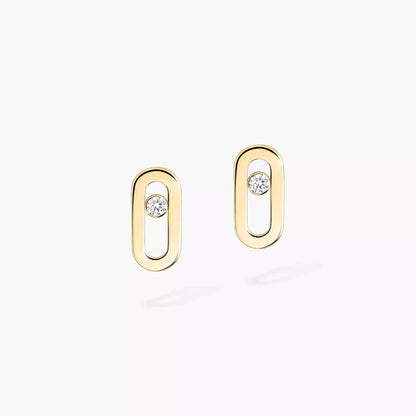 [Loran]MOVE UNO DIAMOND STUD EARRINGS