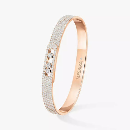 [Loran]MOVE NOA FULL-PAVÉ DIAMOND BANGLE BRACELET
