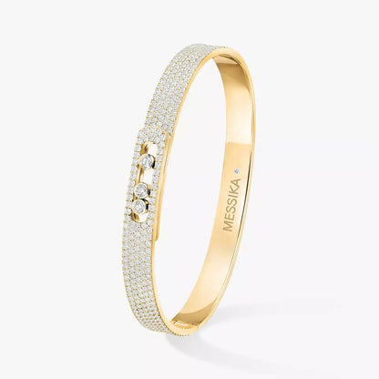 [Loran]MOVE NOA FULL-PAVÉ DIAMOND BANGLE BRACELET