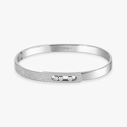 [Loran]MOVE NOA PAVÉ DIAMOND BANGLE BRACELET