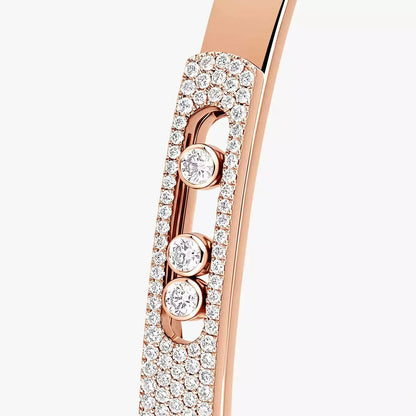[Loran]MOVE NOA PAVÉ DIAMOND BANGLE BRACELET