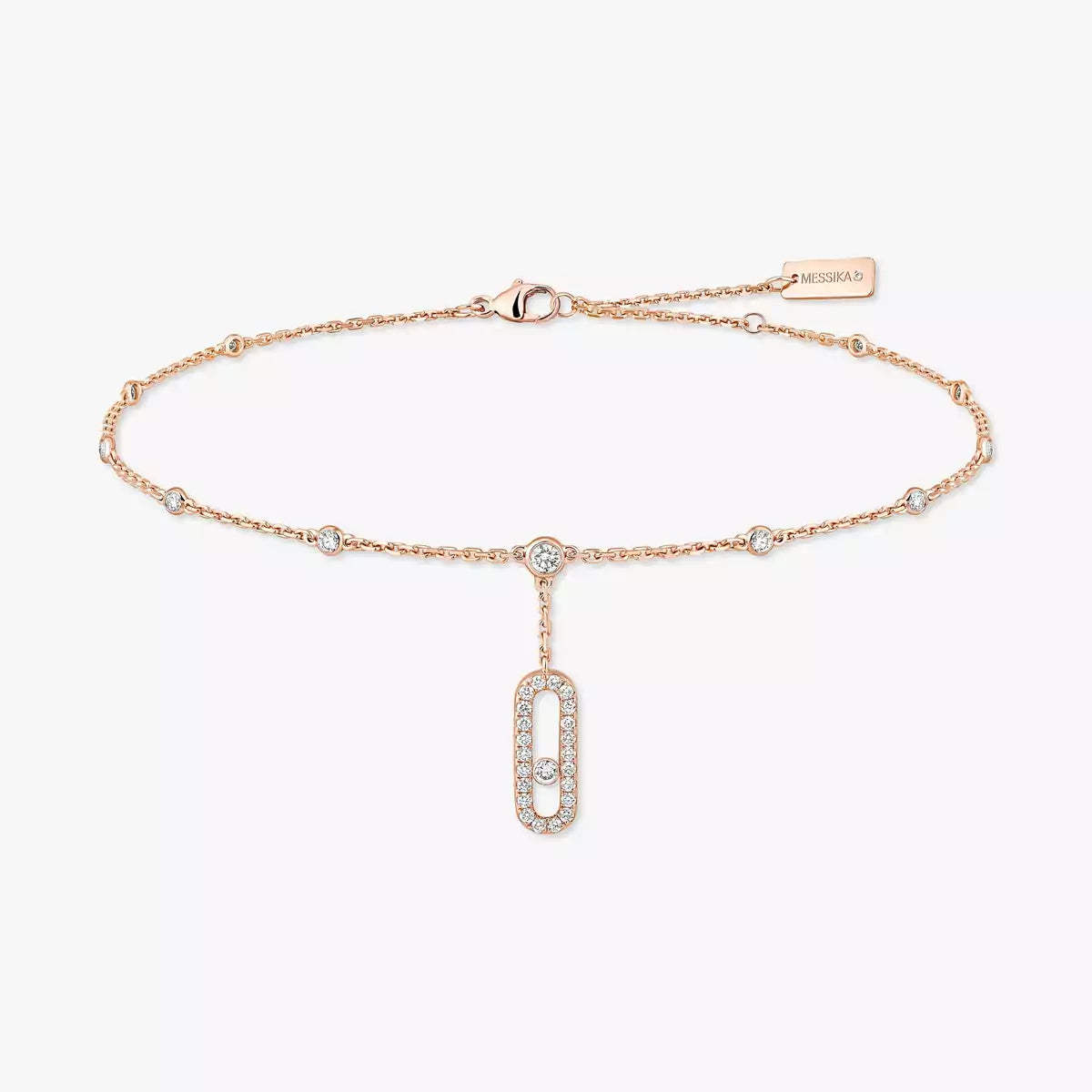 [Loran]MOVE UNO PAVÉ DIAMOND ANKLE BRACELET