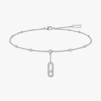 [Loran]MOVE UNO PAVÉ DIAMOND ANKLE BRACELET