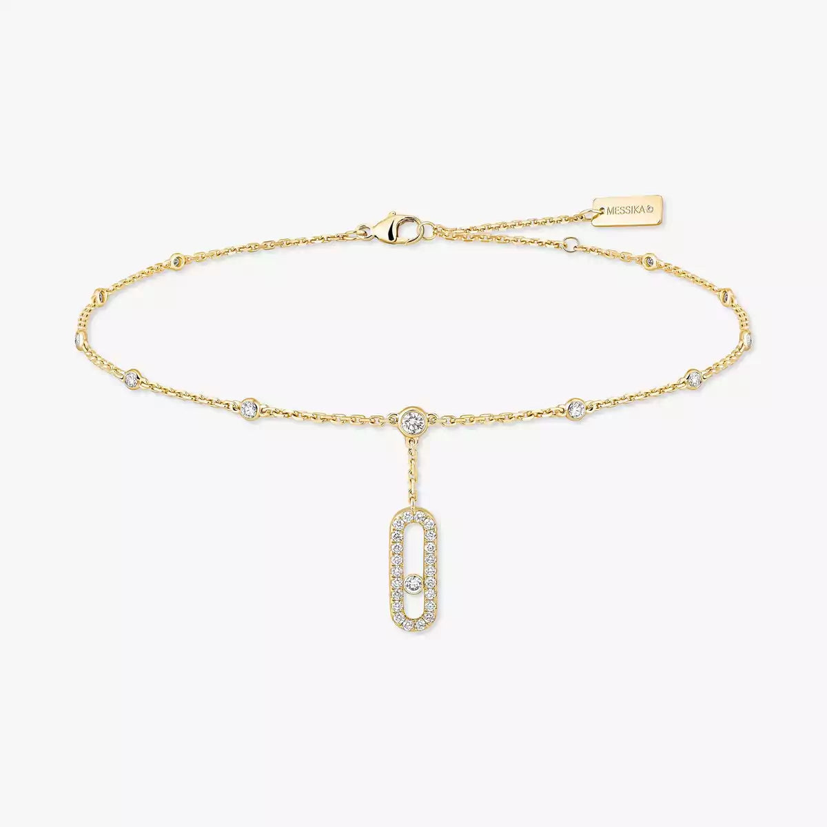 [Loran]MOVE UNO PAVÉ DIAMOND ANKLE BRACELET