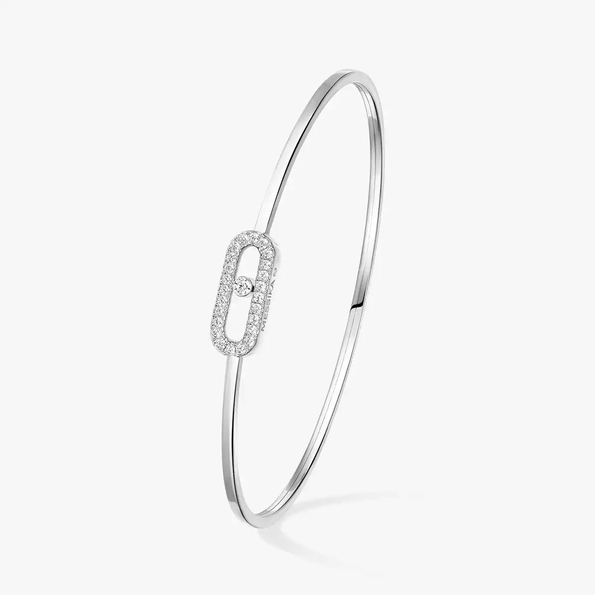 [Loran]MOVE UNO PAVÉ FLEX BANGLE (MEDIUM)