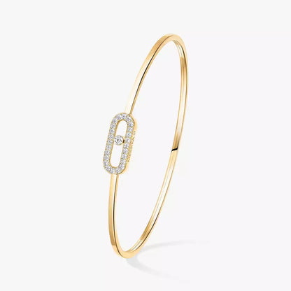 [Loran]MOVE UNO PAVÉ FLEX BANGLE (MEDIUM)
